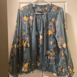 Gimmicks floral silk bomber jacket